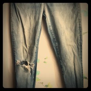 Mother distressed jeans